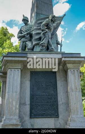 Denkmal, Rotgardisten, Sowjetischer Ehrenfriedhof, Bassinplatz, Potsdam, Brandebourg, Allemagne Banque D'Images