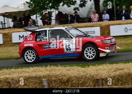 Philippe Tollemer, Peugeot 205 T16, The Forest Rally Stage, légendes du Groupe B, Goodwood Festival of Speed, les innovateurs - les chefs d'œuvre de Motorsport Banque D'Images