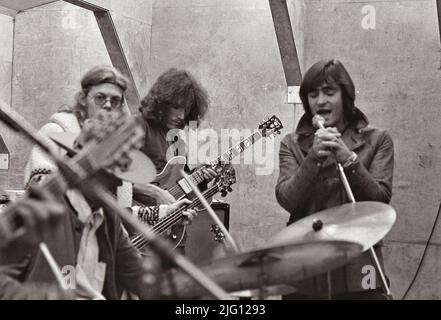 AVION JEFFERSON au Bath Festival, Angleterre, le 1970 juin, quand la pluie torrentielle a causé l'abandon du concert. Banque D'Images