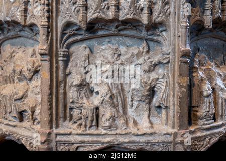 Église de la Toussaint, Laxfield, Suffolk, Angleterre, Grande-Bretagne Banque D'Images