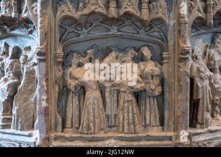 Église de la Toussaint, Laxfield, Suffolk, Angleterre, Grande-Bretagne Banque D'Images