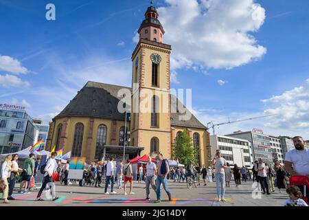 St. Katharinenkirche, an der Hauptwache, Francfort-sur-le-main, Hessen, Allemagne Banque D'Images