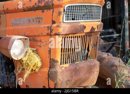 Tracteur d'époque de 1960s. Banque D'Images