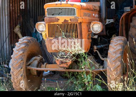 Tracteur d'époque de 1960s. Banque D'Images