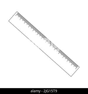 Icône de vecteur de règle de style plat tendance Illustration de Vecteur