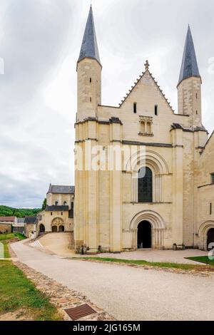 L'abbaye royale de notre-Dame de Fontevraud était un monastère dans le village de Fontevraud-l'Abbaye, à l'ouest de la Frence. Département du Maine-et-Loire. Banque D'Images