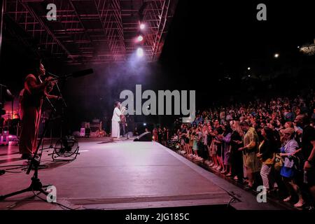 Vérone, Italie. 04th juillet 2022. Pumas noirs pendant les Pumas noirs - festival de rumeurs -, concert de musique à Vérone, Italie, 04 juillet 2022 crédit: Agence de photo indépendante/Alamy Live News Banque D'Images