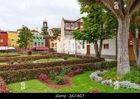 La Orotava, Ténérife, Espagne, 21 juin 2022. Parc dans la ville de la Orotava à Ténérife, îles Canaries. Banque D'Images