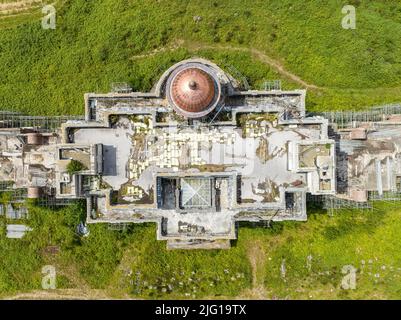 Hamilton Palace près d'Uckfield, East Sussex, propriété appartenant au propriétaire et au baron de propriété Nicholas Van Hoogstraten. Maison de Sussex abandonnée. Banque D'Images