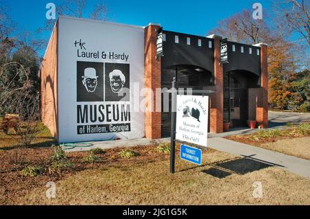 Laurel and Hardy Museum in Harlem GA Géorgie Banque D'Images