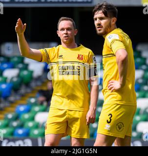 Linfield vs Newtown AFC, samedi 25th juin 2022, Windsor Park, Belfast Banque D'Images