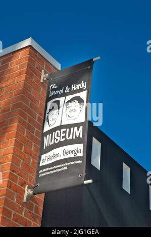 Laurel and Hardy Museum in Harlem GA Géorgie Banque D'Images