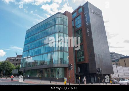 Merrion House, bâtiment du conseil municipal de Leeds dans le centre-ville de Leeds, West Yorkshire, Royaume-Uni. Banque D'Images