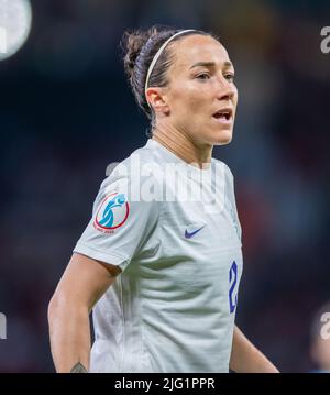 Manchester, Royaume-Uni. 6th juillet 2022, Old Trafford, Manchester, Angleterre: Tournoi de football international européen pour femmes; Angleterre contre Autriche: Lucy Bronze of England crédit: Action plus Sports Images/Alay Live News Banque D'Images