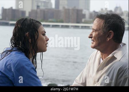 MILA KUNIS, ROBIN WILLIAMS, L'HOMME PLUS À Brooklyn, 2014 Banque D'Images