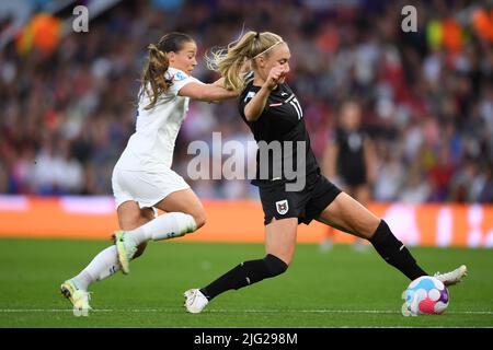 Manchester, Royaume-Uni. 6th juillet, 2022. Lors du match des femmes de l'UEFA Euro England 2022 entre l'Angleterre 1-0 Autriche au stade Old Trafford sur 6 juillet 2022 à Manchester, Angleterre. Credit: Maurizio Borsari/AFLO/Alay Live News Banque D'Images