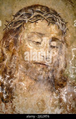 Christ Fresco Florence Italie Banque D'Images