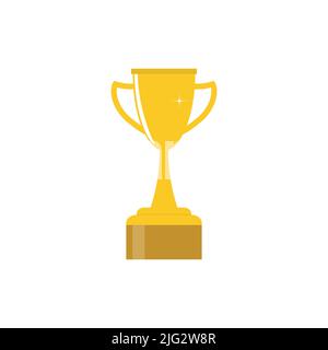 Coupe des vainqueurs de trophée. Golden Trophée Cup vecteur Illustration de Vecteur