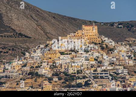 Évêque catholique, Panagia de Karmilou, Syros, Grèce Banque D'Images