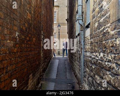 La ville historique d'Oxford abrite de nombreux sites célèbres, sites et universités.Mais tout aussi intéressant sont ses rues, ruelles et Banque D'Images