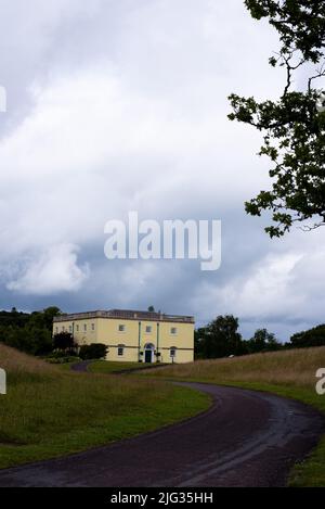 Photo prise au jardin botanique national du pays de Galles en juillet 2022 montrant Ty Melyn ou Maison jaune. Banque D'Images