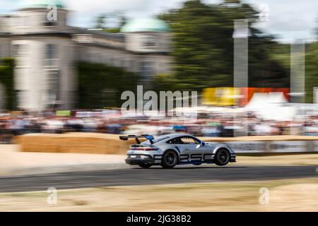 Porsche au Goodwood Festival of Speed 2022, Porsche 911 GT3 Cup Adam Smalley (GBR) Banque D'Images