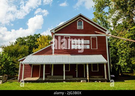 Site historique de Praters Mill, Prater Mill Road ne, Dalton, Géorgie Banque D'Images