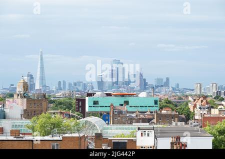 Londres, Angleterre, Royaume-Uni - Peckham Library by will Alsop Banque D'Images