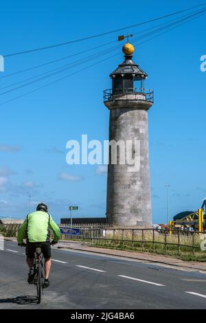 Shoreham-by-Sea, 1 juillet 2022: Phare de Shoreham à Kingston Buci Banque D'Images