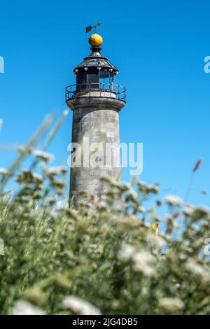 Shoreham-by-Sea, 1 juillet 2022: Phare de Shoreham à Kingston Buci Banque D'Images