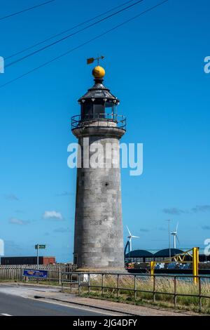 Shoreham-by-Sea, 1 juillet 2022: Phare de Shoreham à Kingston Buci Banque D'Images