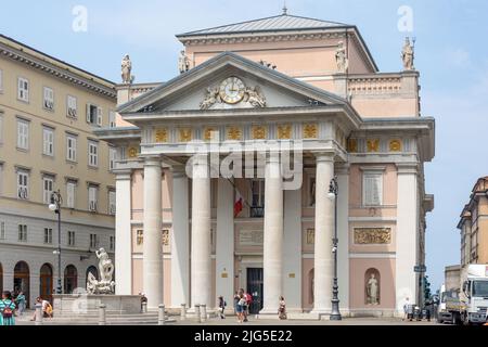 Bâtiment de la Bourse (1802), Piazza della Borsa, Trieste, région Friuli Venezia Giulia, Italie Banque D'Images