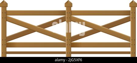 Composition de balustrades de clôture de balcon avec vue avant réaliste d'une illustration vectorielle isolée de clôture de style forgé décorative Illustration de Vecteur