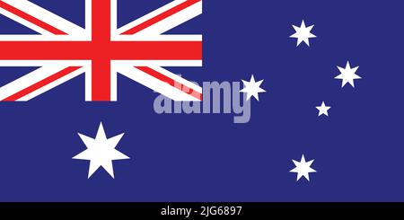 Drapeau officiel de l'AUSTRALIE Illustration de Vecteur