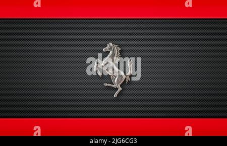 Logo Ferrari prancing Horse car Banque D'Images