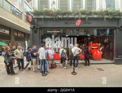 THE ROLLING STONES UK CARNABY ST. STOCKER Banque D'Images