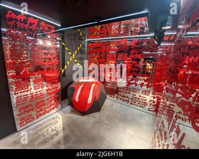 THE ROLLING STONES UK CARNABY ST. STOCKER Banque D'Images