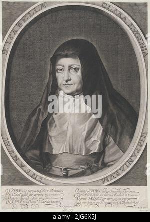 Portrait de l'Archiduchesse Isabella Clara Eugenia, Regent espagnol des pays Bas, comme un Nun, ca. 1628-56. Banque D'Images