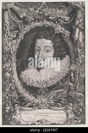 Portrait de Louis XIII, roi de France, ca. 1650. Banque D'Images