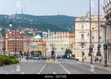 Riva del Mandracchio, Trieste, région de Friuli Venezia Giulia, Italie Banque D'Images