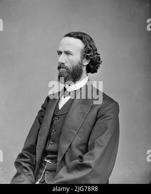 Henderson, l'honorable John B. du Missouri, entre 1865 et 1880. Délégué à la convention nationale démocratique à Charleston S.C. en 1861. (Château Henderson) Brig. Général dans l'armée d'état en 1861. [Homme politique, soldat : co-auteur du treizième amendement à la Constitution des États-Unis (interdisant définitivement l'esclavage aux États-Unis); général de brigade dans la Milice d'État du Missouri de l'Armée de l'Union]. Banque D'Images