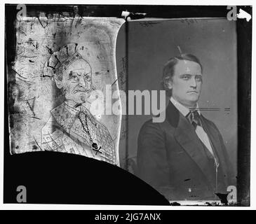 John C. Breckinridge, Kentucky, 1865-1880. John C. sénateur de Ky. Général dans CSA, sec. Of War, Confederate Cabinet, entre 1865 et 1880. [Avocat, homme politique, soldat : le plus jeune vice-président des États-Unis; Secrétaire confédéré de la guerre Banque D'Images