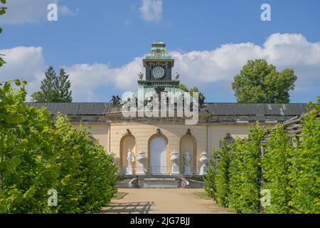 Galerie de photos, Parc du Palais de Sanssouci, Potsdam, Brandebourg, Allemagne Banque D'Images