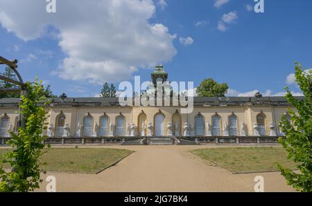 Galerie de photos, Parc du Palais de Sanssouci, Potsdam, Brandebourg, Allemagne Banque D'Images