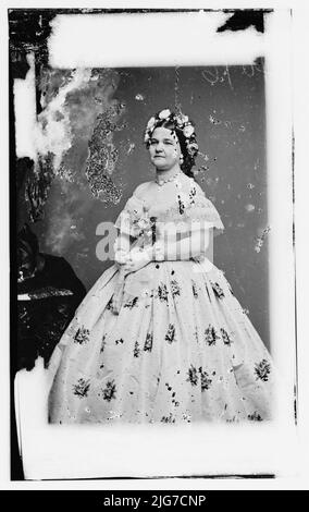 Mme Abraham Lincoln, entre 1855 et 1865. Banque D'Images