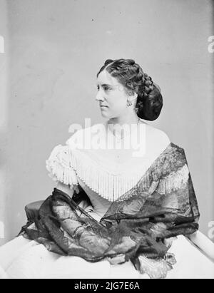 Mlle Lucy Dean, entre 1855 et 1865. Banque D'Images