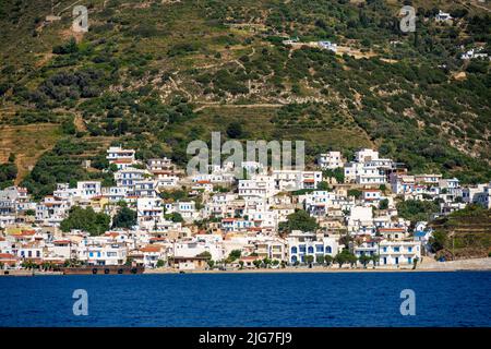 Griechenland, Insel Fourni mit Inselhauptort Fourni Banque D'Images