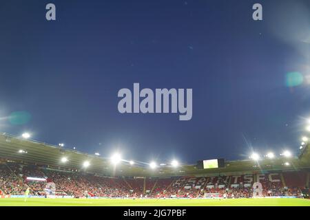 Southampton, Royaume-Uni. 07th juillet 2022. Southampton, Angleterre, 7 juillet 2022: Vue d'ensemble de l'action du match de football européen 2022 des femmes de l'UEFA entre la Norvège et l'Irlande du Nord au stade St. Marys de Southampton, Angleterre. (Daniela Porcelli /SPP) crédit: SPP Sport presse photo. /Alamy Live News Banque D'Images