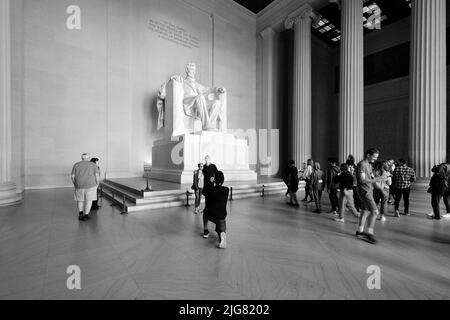 Lincoln Memorial auf der National Mall ; Washington DC, Vereinigte Staaten von Amerika Banque D'Images