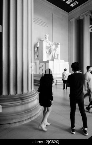 Lincoln Memorial auf der National Mall ; Washington DC, Vereinigte Staaten von Amerika Banque D'Images